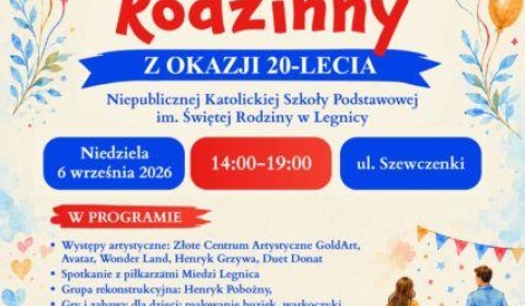 20 lat Szkoły Podstawowej im. Świętej Rodziny w Legnicy! Wielki festyn już w niedzielę