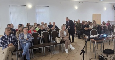 Sołtysi i samorządowcy gminy Rudna szkolili się z zakresu odporności gmin na sytuacje kryzysowe