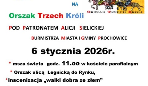 Orszak Trzech Króli w Prochowicach z jasełkami w Rynku