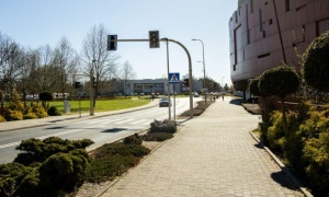 Nowa sygnalizacja świetlna przy galerii Cuprum Arena