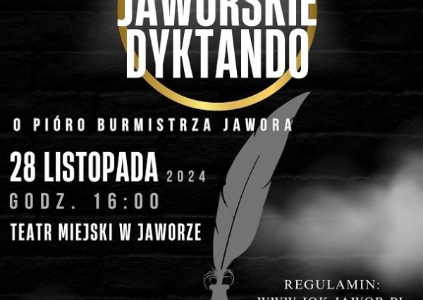 XIV Jaworskie Dyktando o pióro Burmistrza Jawora