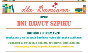 Charytatywny kiermasz książek i Dni Dawcy Szpiku 