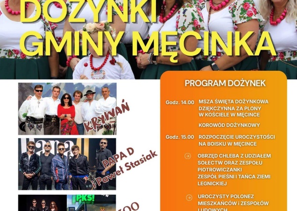 Dożynki Gminy Męcinka 2026. Rolnicy podziękują za plony, mieszkańcy będą świętować razem