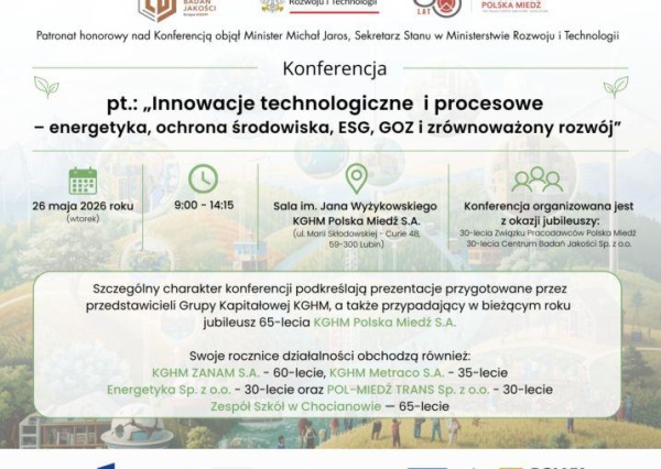 Już niebawem konferencja  o transformacji technologicznej, energetycznej i środowiskowej przemysłu