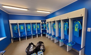 Tu na razie jest ściernisko a powstanie nowoczesny stadion...