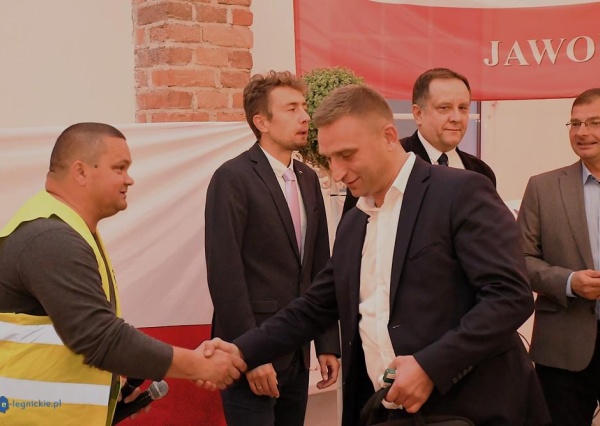 R.Bąkiewicz w Jaworze. Nie było chętnych do protestowania(FOTO)