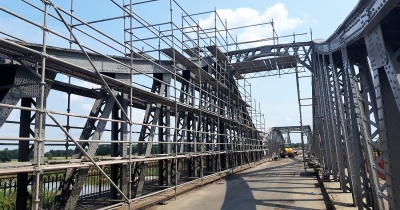 Remont mostu nad Odrą (FOTO)