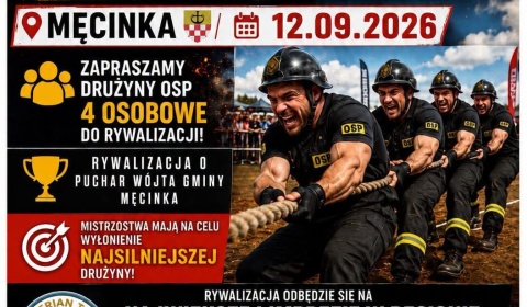 Strażacy chwycą za linę ! Będzie ostra walka i 5 tys. zł do wygrania