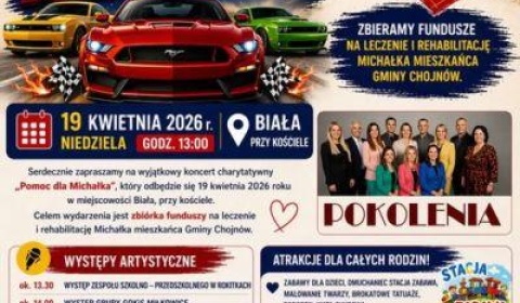 Festyn charytatywny „Pomoc dla Michałka” już 19 kwietnia w Białej