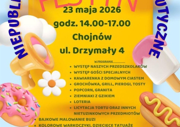 Festyn Rodzinny w Niepublicznym Przedszkolu Terapeutycznym w Chojnowie