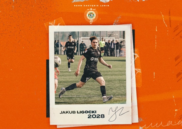 Jakub Ligocki podpisał kontrakt z Zagłębiem Lubin do 2028 roku