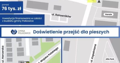 W Polkowicach bezpieczniej na przejściach dla pieszych 