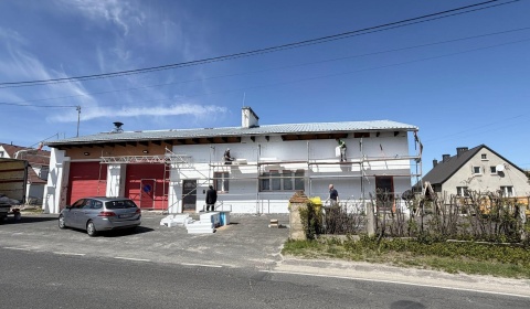 Remont elewacji budynku OSP w Olszanicy