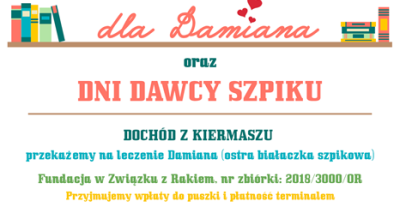 Charytatywny kiermasz książek i Dni Dawcy Szpiku 