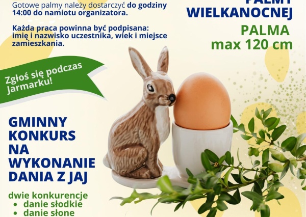 Zapraszamy na Jarmark Wielkanocny do Chobieni !