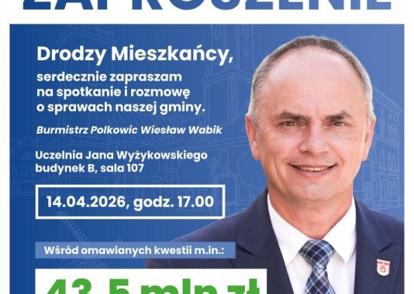 Burmistrz zaprasza mieszkańców na kolejne spotkanie. Czas na wspólne decyzje 