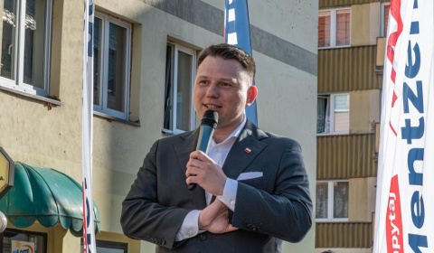 S.Mentzen w Legnicy. Mocne tezy, szybkie pytania, nie tylko o polityce (FOTO)