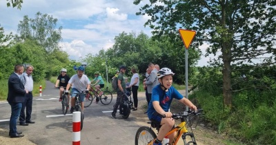 Ścieżka rowerowa połączyła gminę Lubin z gminą Chocianów