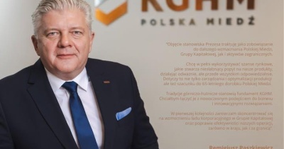 Remigiusz Paszkiewicz prezesem KGHM Polska Miedź