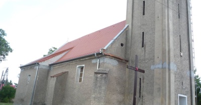 Trwa remont wieży w kościele w Gogołowicach (FOTO)