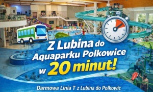 Z Lubina do Aquaparku Polkowice. Darmowym autobusem! Hit zimy