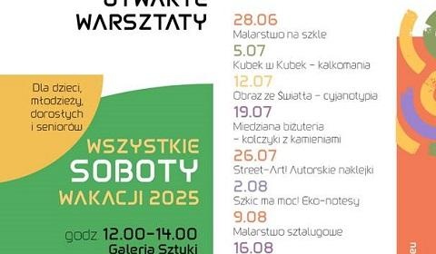 Wakacyjne warsztaty artystyczne w Galerii Sztuki