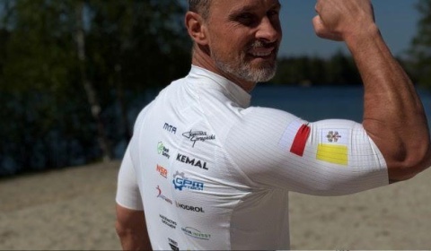 Strażak z Polkowic pedałuje do Rzymu. Przed nim 1700 km. Jedzie dla dzieci !