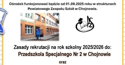 Rekrutacja na rok szkolny 2025/2026 do kształcenia specjalnego w Powiecie Legnickim