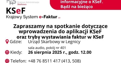 Urząd Skarbowy organizuje spotkanie w sprawie KSeF. Warto przyjść