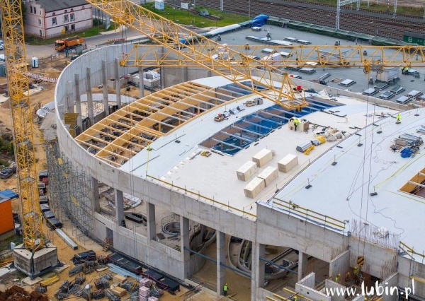 Budowa Aquaparku w Lubinie wchodzi do środka-zbliża się finisz (FOTO)