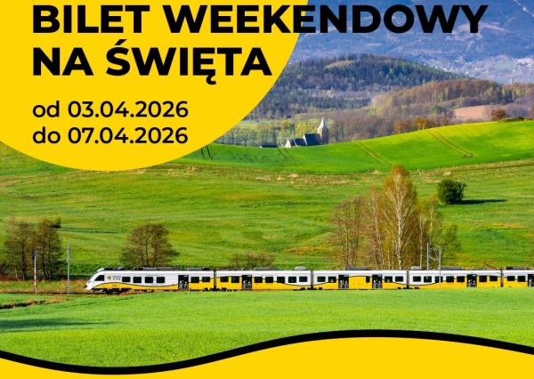 Dolnośląski Bilet Weekendowy dłużej ważny w Wielkanoc