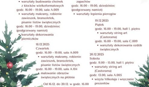Świąteczne warsztaty dla dzieci 