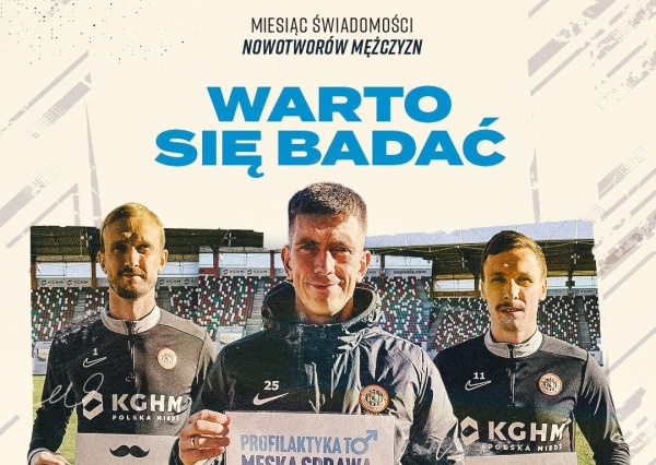 Zagłębie Lubin S.A. wspiera Movember! Specjalna oferta dla mężczyzn