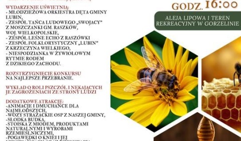 Zapraszamy na Święto Lipy, Pszczół i Ziół do Gorzelina