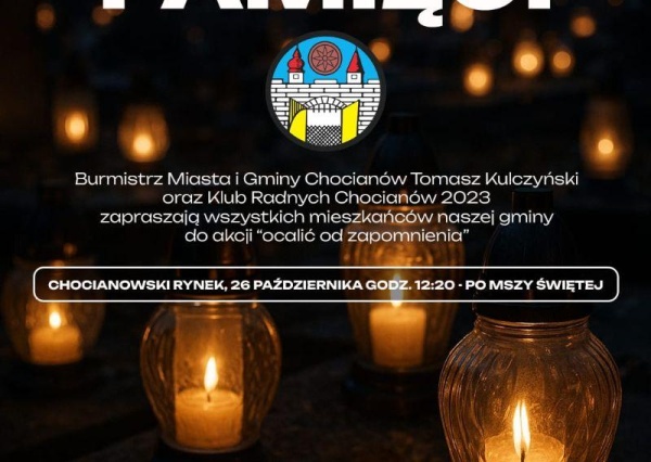 W niedzielę w rynku w Chocianowie zapłonie Światełko Pamięci