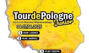 Tour de Pologne Junior 2025 — młodzi kolarze na trasie wyścigu World Tour