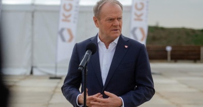 Premier Donald Tusk na budowie szybu Retków (FOTO)