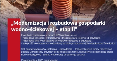 Rewolucja wodno-kanalizacyjna w gminie Pielgrzymka