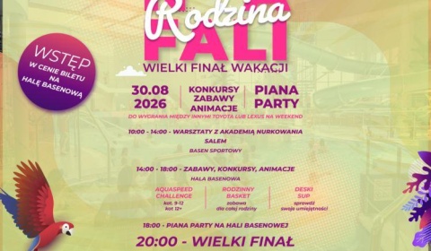 Rodzinny finał wakacji w Aquaparku Polkowice