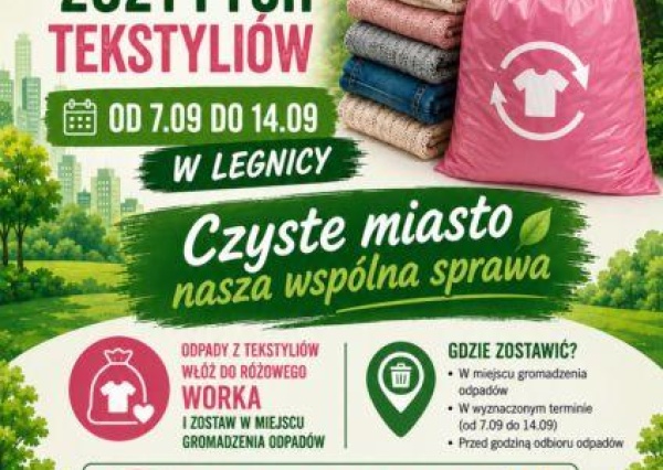 Legnica. Ważny harmonogram na wrzesień! Sprawdź, kiedy przyjadą po tekstylia i ubrania
