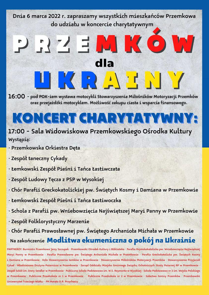 Koncert charytatywny Przemków dla Ukrainy