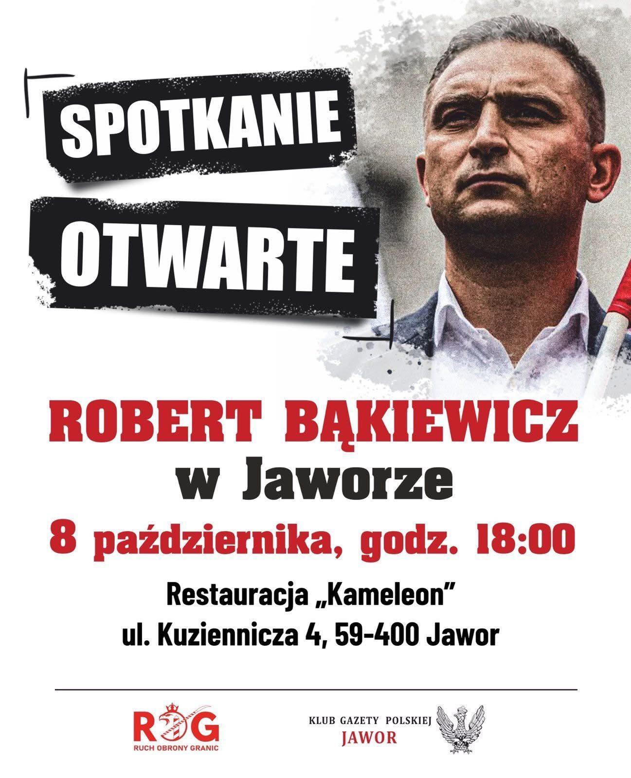 W środę Robert Bąkiewicz i Ruch Obrony Granic w Jaworze