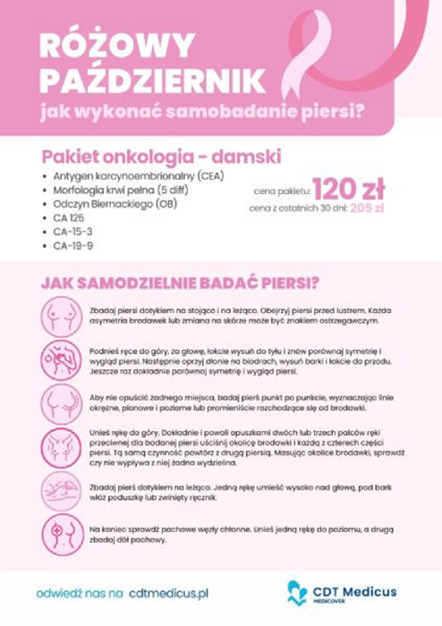 Różowy Październik w CDT Medicus – profilaktyka zdrowia kobiet w centrum uwagi