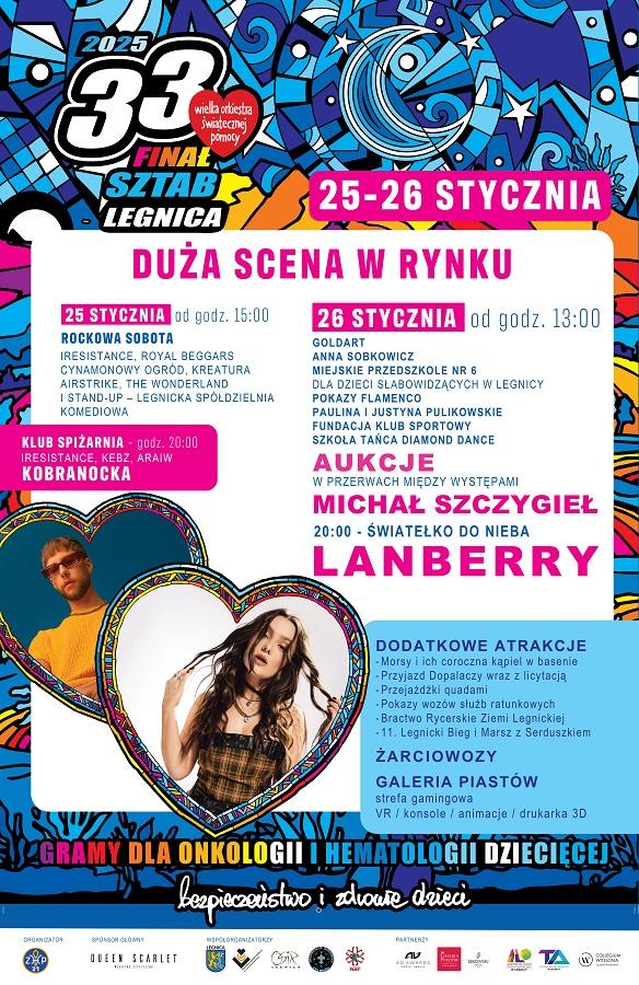 33. Finał Wielkiej Orkiestry Świątecznej Pomocy w Legnicy – powrót sceny głównej na płytę rynku!