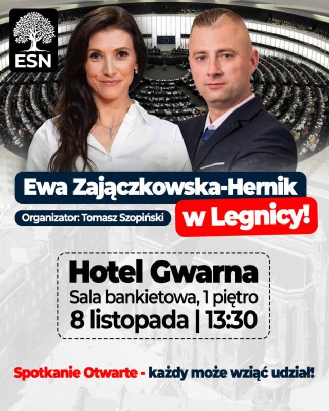 Europosłanka Ewa Zajączkowska-Hernik w Legnicy