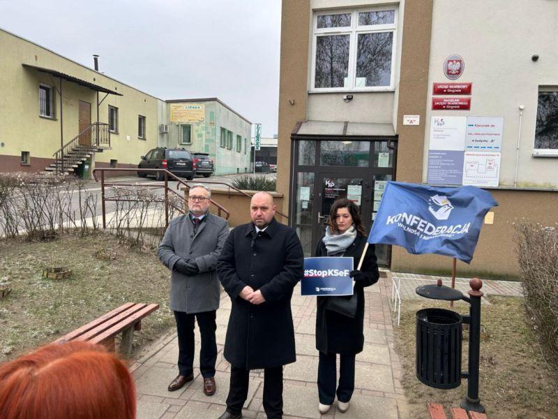 Konfederacja w akcji "Stop KSeF" !