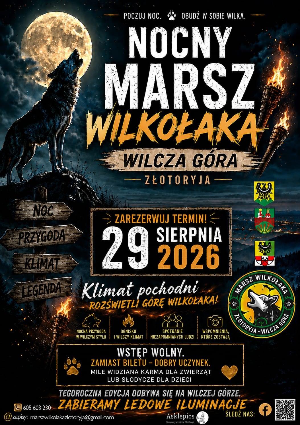 Po zmroku obudzi się Wilkołak! Tysiące pochodni rozświetlą Wilczą Górę. Ruszają zapisy na niezwykły nocny marsz