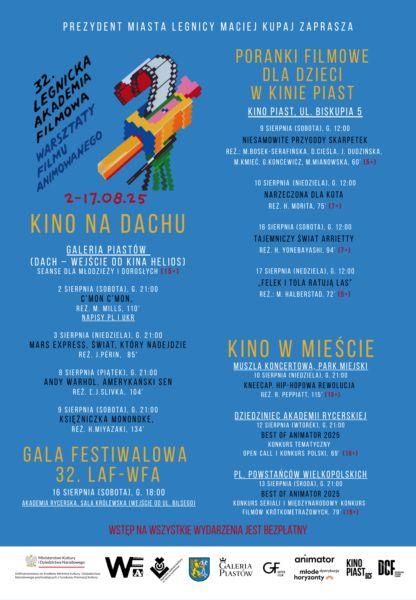 Zmiana lokalizacji pokazów KINO W MIEŚCIE w ramach Legnickiej Akademii Filmowej