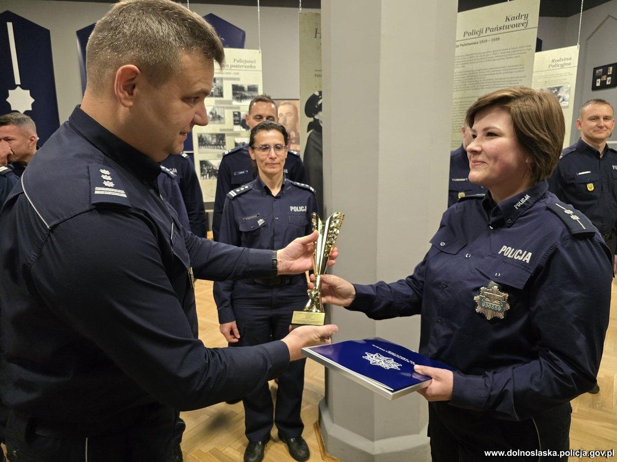 Złotoryjska policjantka najlepszą dyżurną na Dolnym Śląsku