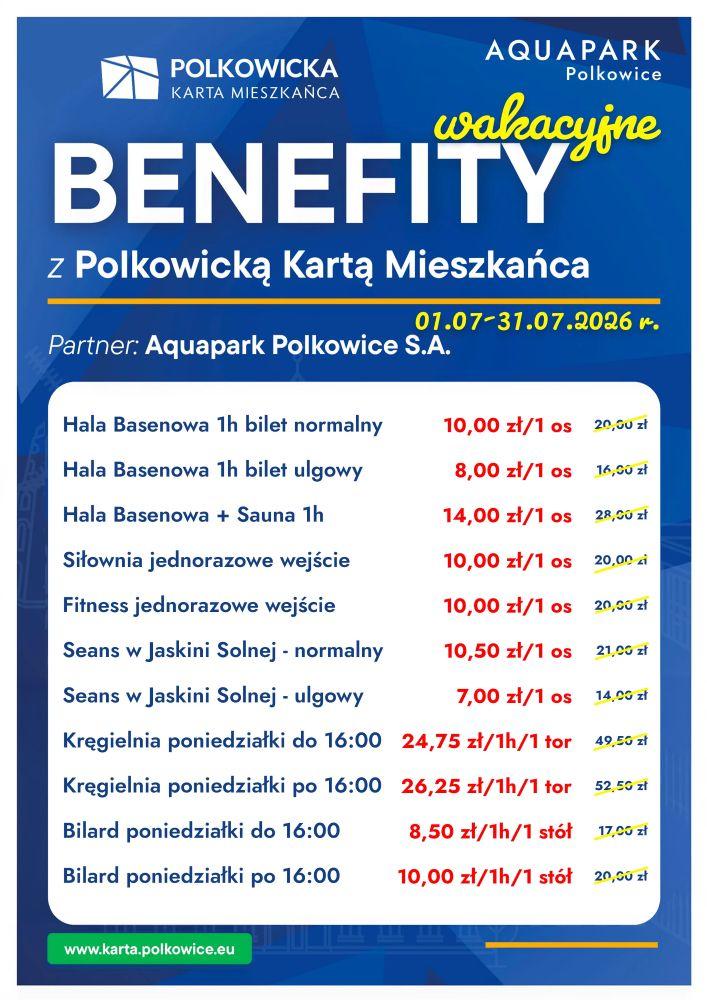 Wakacyjne benefity z Polkowicką Kartą Mieszkańca 